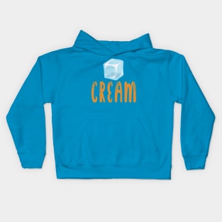 Ice cream, ice cube Kids Hoodie